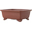 Maceta rectangular sin esmaltar para bonsái de Shibakatsu - 158 x 130 x 62 mm