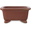 Maceta rectangular sin esmaltar para bonsái de Shibakatsu - 158 x 130 x 62 mm