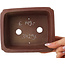 Maceta rectangular sin esmaltar para bonsái de Shibakatsu - 158 x 130 x 62 mm