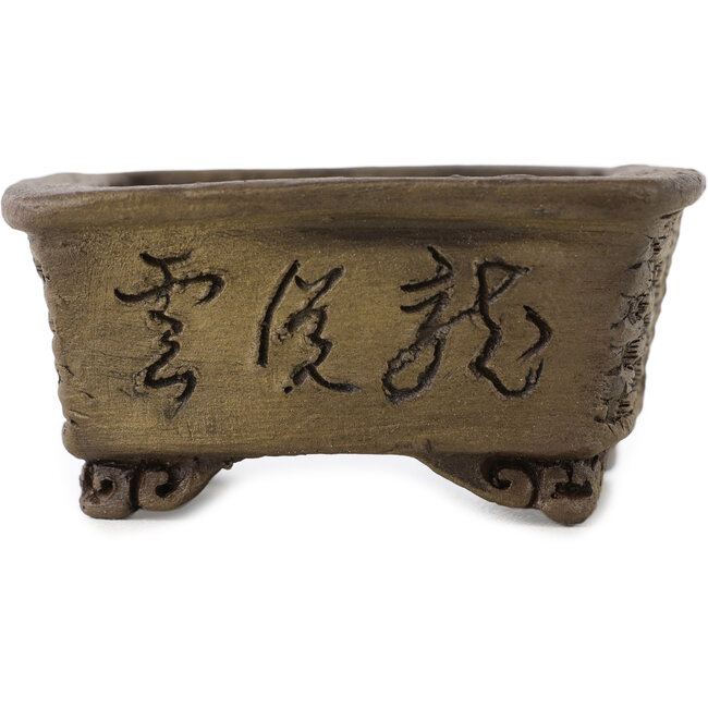 Vaso bonsai rettangolare non smaltato di Tani Ranzan - 60 x 50 x 28 mm