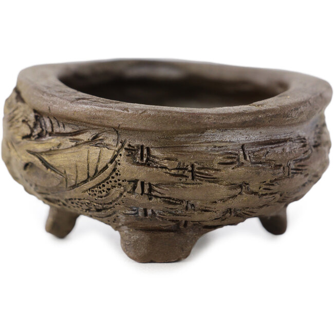 Vaso bonsai ovale non smaltato di Tani Ranzan - 60 x 47 x 20 mm