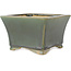 Vierkante groene bonsai pot van Shibakatsu - 140 x 135 x 90 mm