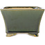 Vierkante groene bonsai pot van Shibakatsu - 140 x 135 x 90 mm