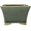 Vierkante groene bonsai pot van Shibakatsu - 140 x 135 x 90 mm