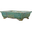 Vaso bonsai rettangolare verde di Koyou - 192 x 150 x 55 mm