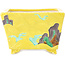 Pot à bonsaï carré multicolore jaune de Tou Ai - 123 x 123 x 83 mm