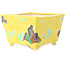 Pot à bonsaï carré multicolore jaune de Tou Ai - 123 x 123 x 83 mm