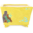 Pot à bonsaï carré multicolore jaune de Tou Ai - 123 x 123 x 83 mm