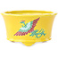 Pot à bonsaï rond multicolore jaune de Tou Ai - 80 x 80 x 40 mm