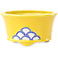 Round yellow multicolor bonsai pot by Tou Ai - 80 x 80 x 40 mm