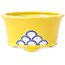 Round yellow multicolor bonsai pot by Tou Ai - 80 x 80 x 40 mm