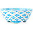 Vaso bonsai rotondo blu e bianco di Tou Ai - 75 x 75 x 30 mm