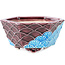 Maceta hexagonal para bonsái de color rojo y azul de Tou Ai - 75 x 75 x 35 mm