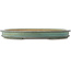 Pot à bonsaï ovale turquoise - 640 x 490 x 70 mm