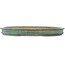 Ovale turquoise bonsai pot - 640 x 490 x 70 mm