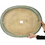 Ovale turquoise bonsai pot - 640 x 490 x 70 mm