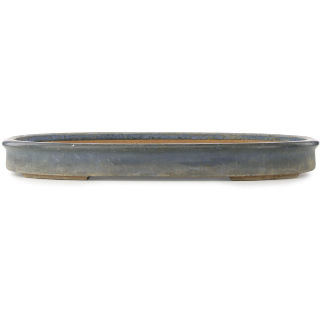 Ovale blauwe bonsai pot - 670 x 480 x 70 mm