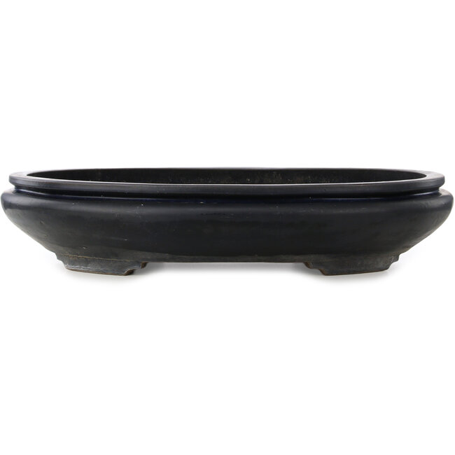 Vaso bonsai ovale blu scuro di Haru Matsu - 700 x 540 x 135 mm