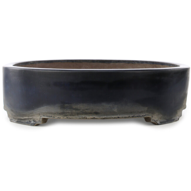 Vaso bonsai ovale blu scuro di Haru Matsu - 710 x 530 x 145 mm