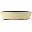 Ovale gebroken witte bonsaipot van Yamaaki - 535 x 460 x 115 mm