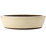 Ovale gebroken witte bonsaipot van Yamaaki - 535 x 460 x 115 mm