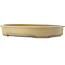 Maceta ovalada beige para bonsái de Reiho - 510 x 395 x 75 mm