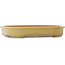 Maceta ovalada beige para bonsái de Reiho - 510 x 395 x 75 mm