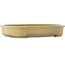 Ovale beige bonsai pot van Reiho - 510 x 395 x 75 mm