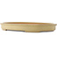 Ovale beige bonsai pot van Reiho - 580 x 410 x 65 mm