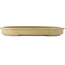 Ovale beige bonsai pot van Reiho - 580 x 410 x 65 mm