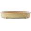 Ovale beige bonsai pot van Reiho - 580 x 410 x 65 mm