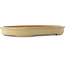 Ovale beige bonsai pot van Reiho - 580 x 410 x 65 mm