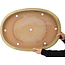 Ovale beige bonsai pot van Reiho - 580 x 410 x 65 mm