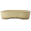 Rectangular beige bonsai pot - 410 x 320 x 70 mm