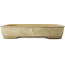 Maceta rectangular para bonsái color beige - 410 x 320 x 70 mm