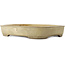 Maceta rectangular para bonsái color beige - 410 x 320 x 70 mm