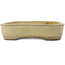 Maceta rectangular para bonsái color beige - 410 x 320 x 70 mm