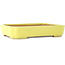 Pot à bonsaï jaune Mokko par Yamafusa - 310 x 235 x 55 mm