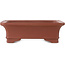 Maceta rectangular sin esmaltar para bonsái de Shibakatsu - 162 x 128 x 52 mm