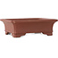 Maceta rectangular sin esmaltar para bonsái de Shibakatsu - 162 x 128 x 52 mm
