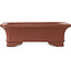Maceta rectangular sin esmaltar para bonsái de Shibakatsu - 162 x 128 x 52 mm