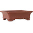 Maceta rectangular sin esmaltar para bonsái de Shibakatsu - 162 x 128 x 52 mm