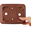 Maceta rectangular sin esmaltar para bonsái de Shibakatsu - 162 x 128 x 52 mm
