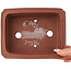 Maceta rectangular sin esmaltar para bonsái de Shibakatsu - 162 x 128 x 52 mm