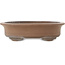 Ovaler unglasierter Bonsai-Topf von Gyouzan - 370 x 295 x 95 mm