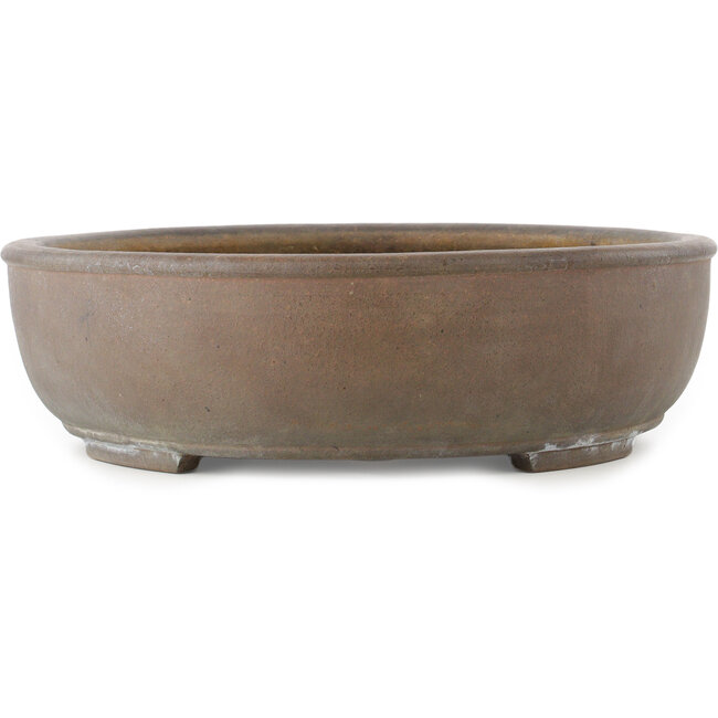 Pot à bonsaï ovale non émaillé de Yamaaki Koshosen (première génération) - 492 x 415 x 120 mm
