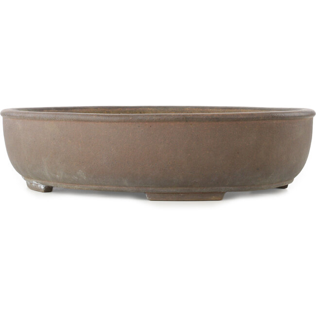 Pot à bonsaï ovale non émaillé de Yamaaki Koshosen (première génération) - 492 x 415 x 120 mm