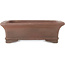 Pot à bonsaï rectangulaire non émaillé de Sensyu - 307 x 230 x 100 mm