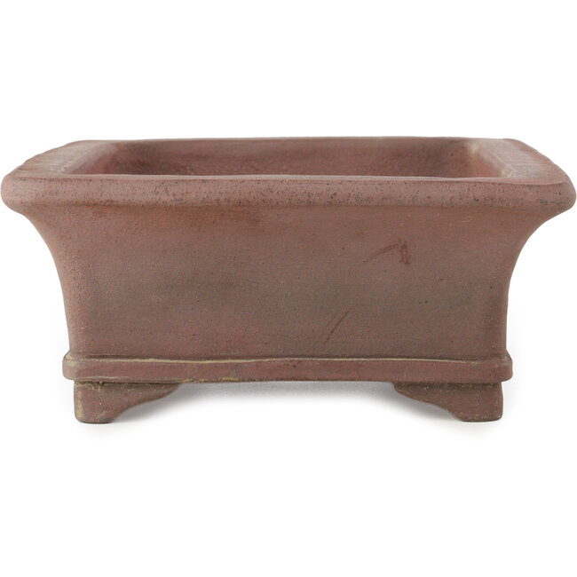 Pot à bonsaï rectangulaire non émaillé de Sensyu - 307 x 230 x 100 mm