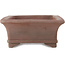 Rectangular unglazed bonsai pot by Sensyu - 307 x 230 x 100 mm